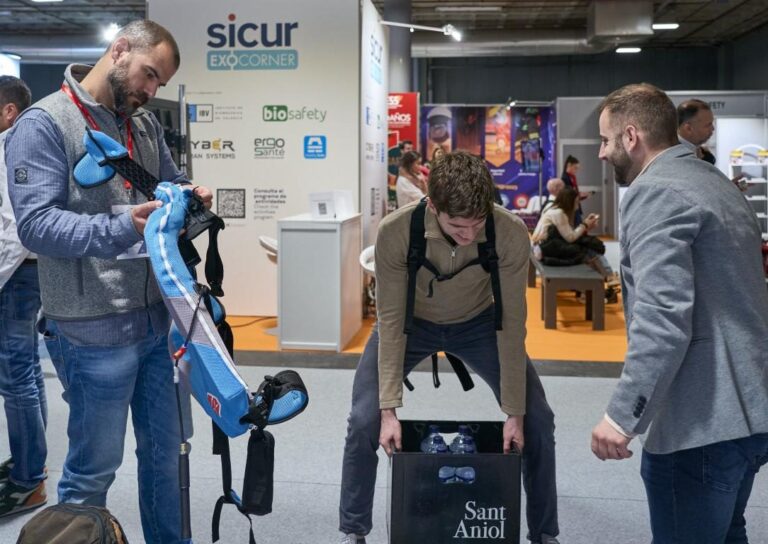 Pic of Exoskeletons at Sicure-bySICUR-health&safetybuyer.com